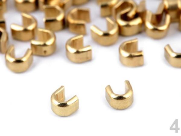 Endstück für Reißverschluss 5mm Gold Hell